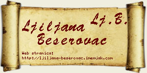 Ljiljana Beserovac vizit kartica